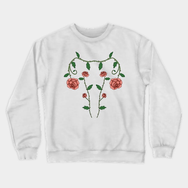 Flower uterus Crewneck Sweatshirt by Becky-Marie